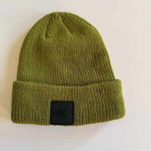 THE NORTH FACE Green Winter Ribbed Beanie Logo Hat - OS